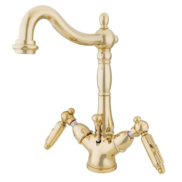 Victorian 2-Handle Bthrm Faucet W/Brass Pop-Up & Cover Plate Brass
